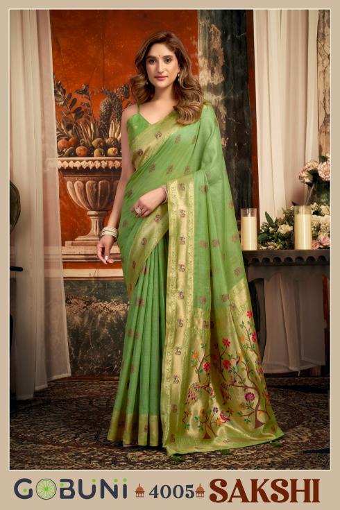 Gobuni sakshi saree wholesale clothing jaipur india